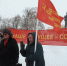 А.К. Черепанов у микрофона 30 декабря 2023 г. собрание в честь 101-й годовщины создания СССР на Центральной площади г. Тюмени - РКРП-РПК