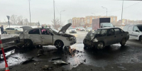 Утром в лобовом ДТП в Тюмени пострадали два человека - NG72.Ru