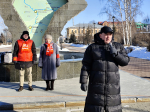 Тюменские коммунисты провели митинг, посвящённый Дню Советской Армии