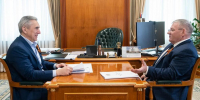 Александр Моор встретился с председателем Совета муниципальных образований Тюменской области Виктором Воллертом - Губернатор Тюменской области