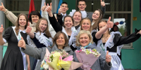 Торжественная линейка выпускников 9-х, 11-х классов - ОСШОР по лыжным гонкам и биатлону Л.Н. Носковой