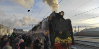 Тюмень встречает новогодний поезд Деда Мороза: "НАШ" фоторепортаж - NG72.Ru