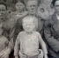 На семейной фотографии семья Волокитиных: Дмитрий Тимофеевич, на руках сын Василий, на руках у Анастасии Никаноровны – дочь Екатерина, во втором ряду стоят старшая дочь, Клавдия, и квартирант, Артемий Дмитриевич Решетников, перед уходом деда на фронт - Rayon72.Ru