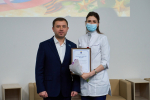 Праздник в ОКБ №2, посвященный Дню защитника Отечества и Международному женскому дню