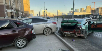 Массовое ДТП на улице Кармацкого в Тюмени остановило движение - NG72.Ru