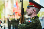 Фотогалерея: в Тюмени отрепетировали торжественное прохождение войск