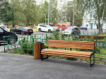В микрорайонах Тобольска завершают благоустройство дворов