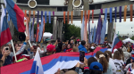 "Флаг единства" развернулся на Цветном бульваре в Тюмени